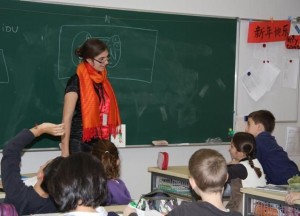 Intervention dans la classe CE2-CM1 bilingue du Lycée français de Shanghai